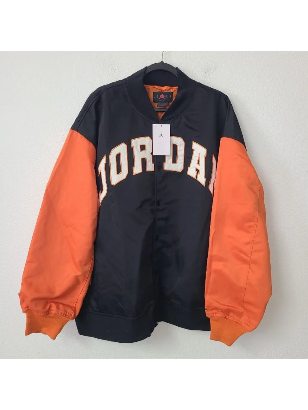 Nike Air Jordan Brooklyn University Varsity Jacket HV0099-011 Size XXL Orange